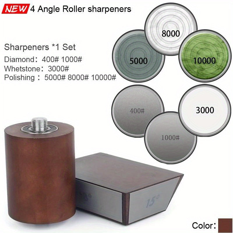 Diamond Abrasive Hob Sharpener with Four Grinding Angles, Durable Metal, No Electricity