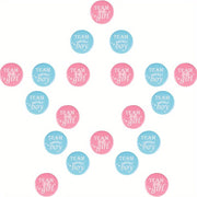 40 ta Jinsni Ochish Tugmasi Pinlar to'plami: 2 dyuymli Pinback Tugma Pinlar, Team Boy va Team Girl - Metall Qoplama