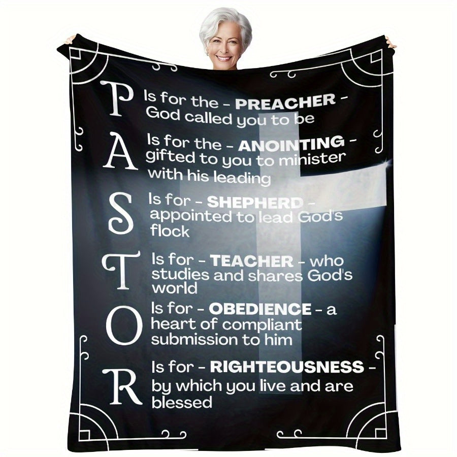 Soft Flannel Pastor Appreciation Blanket for Comfort and Gift Giving
