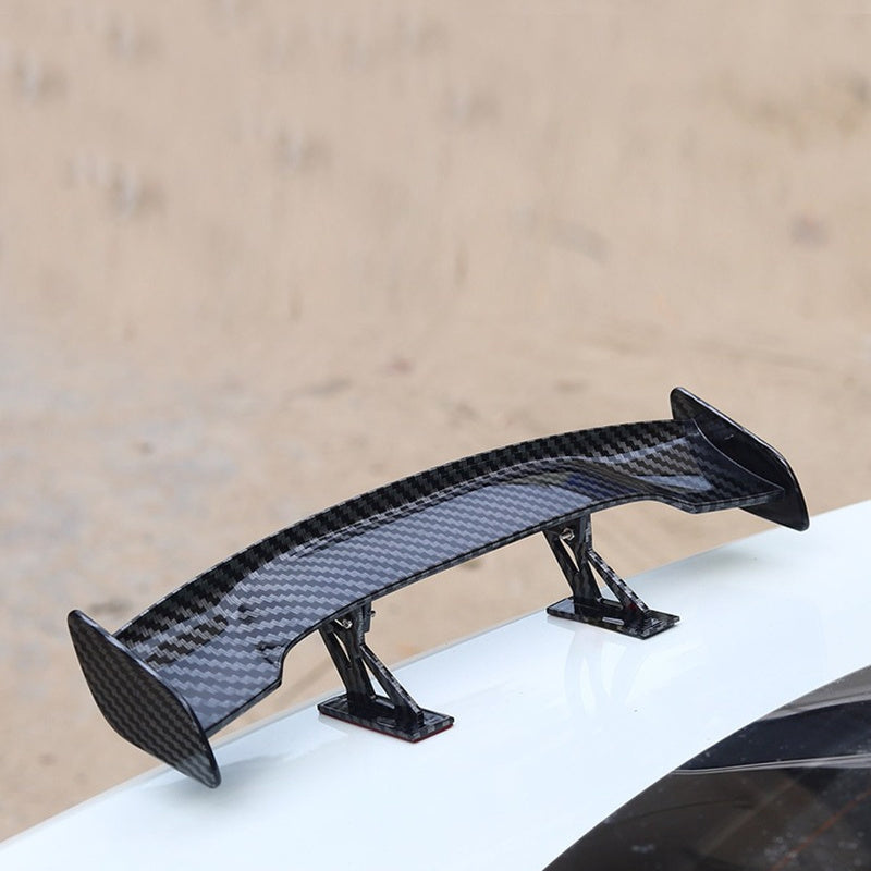 Orqa avtomobil spoileri karbon tolali uslub ABS mat yakun universal moslik