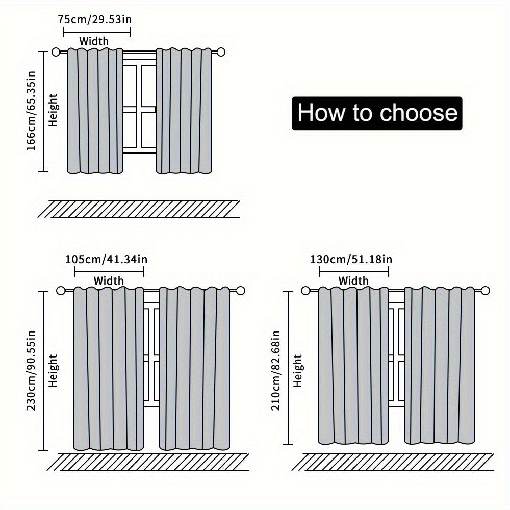 Blackout Curtain Panels for Gaming Room Set of 2 Polyester Window Treatments for Bedroom or Living Room