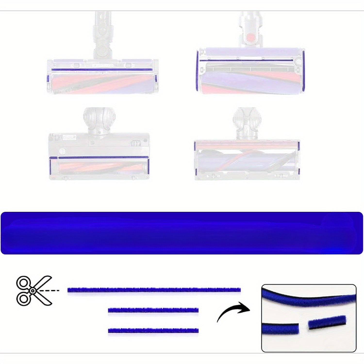 Vacuum Cleaner Accessories Pack of 3 Long and 6 Short Attachments for Dyson V7 V8 V10 V11