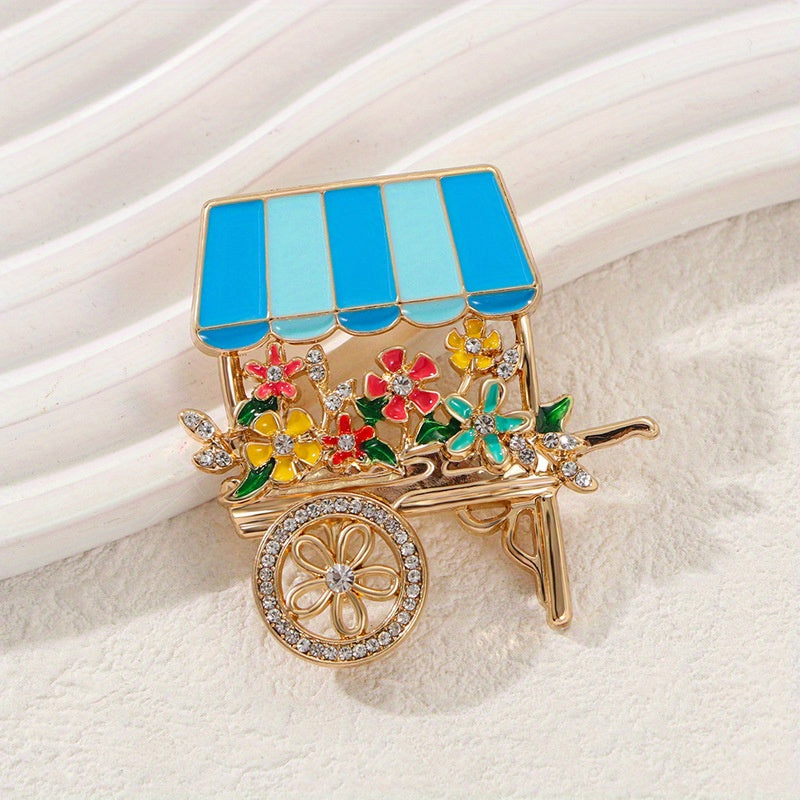 Elegant Rhinestone Lychee Fruit Brooch for Women and Girls