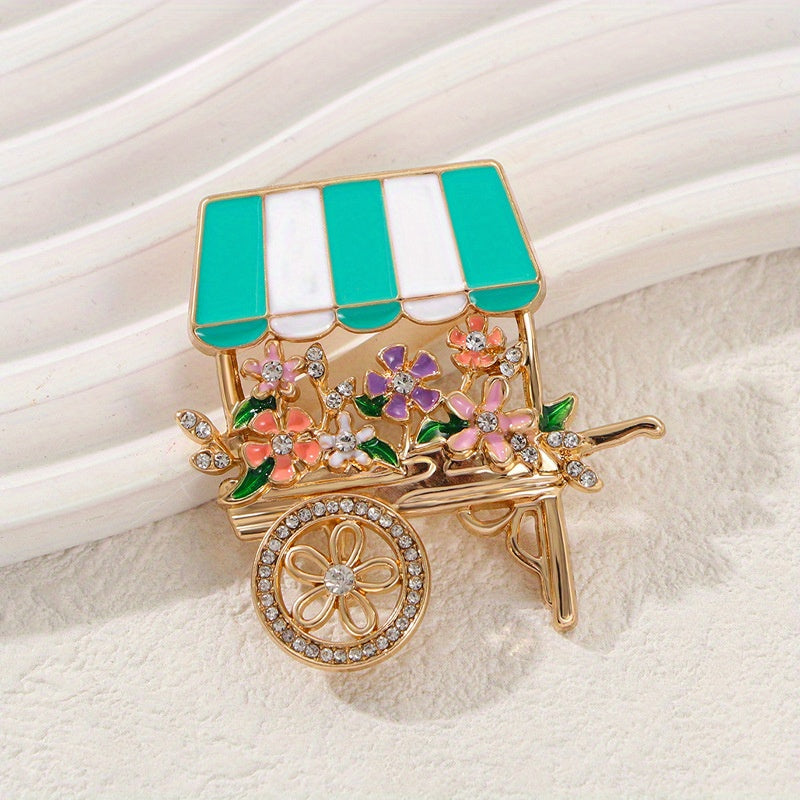 Elegant Rhinestone Lychee Fruit Brooch for Women and Girls