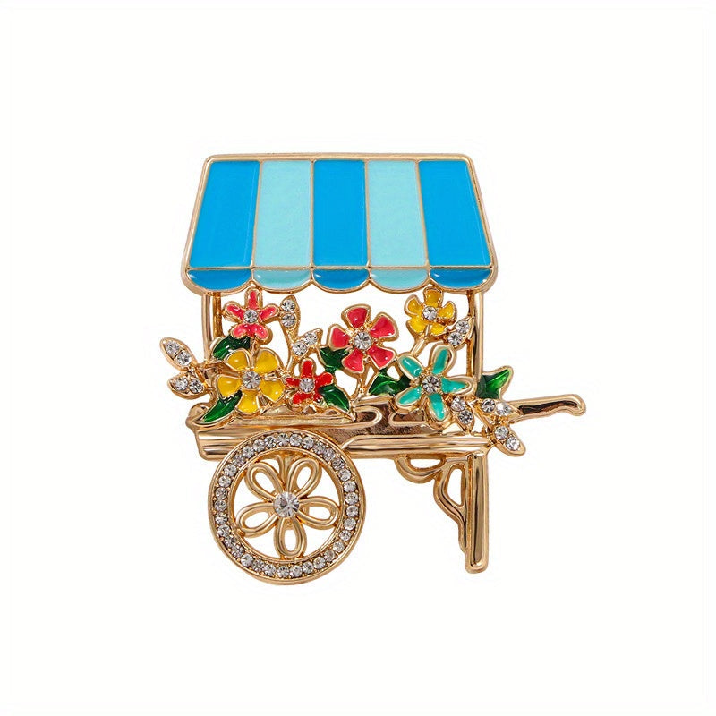 Elegant Rhinestone Lychee Fruit Brooch for Women and Girls