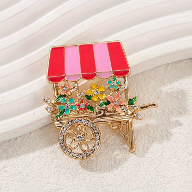 Elegant Rhinestone Lychee Fruit Brooch for Women and Girls