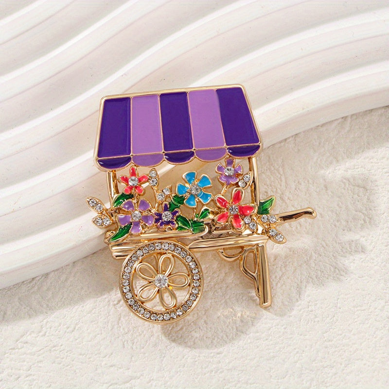 Elegant Rhinestone Lychee Fruit Brooch for Women and Girls