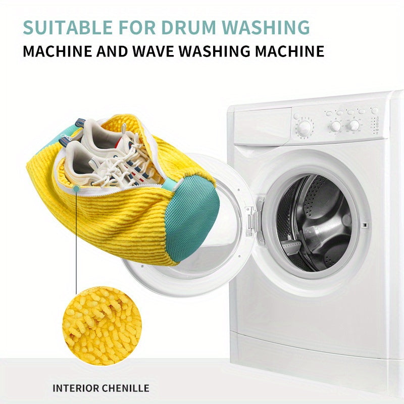 Premium poyabzal tozalash sumkasi yumshoq cho'tka bilan - krossovkalar va sport poyabzallari uchun mos, qayta ishlatiladigan va deformatsiyaga qarshi