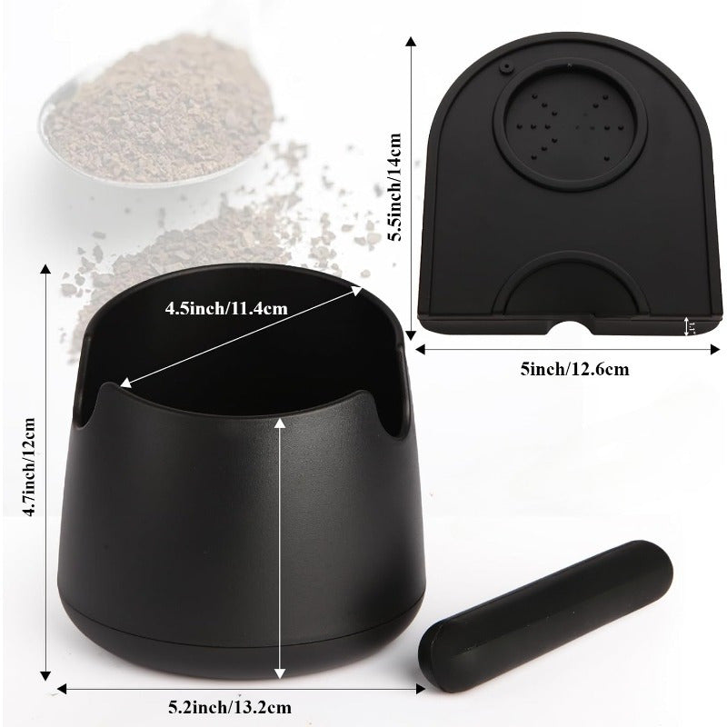 Кофемолка для эспрессо с большой емкостью, ударопрочной стойкой и противоскользящей подушкой