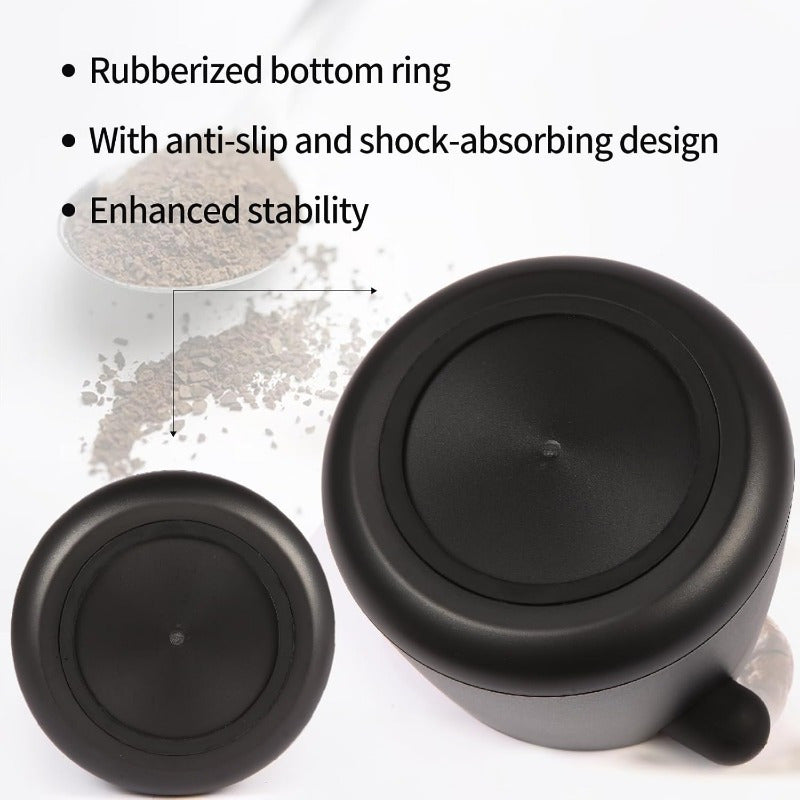 Large Capacity Espresso Percussion Box with Shock Absorbing Rod and Non-Slip Pad