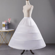 4-Layer Petticoat for Wedding and Performance Dresses Without Tulle Hand Wash Required