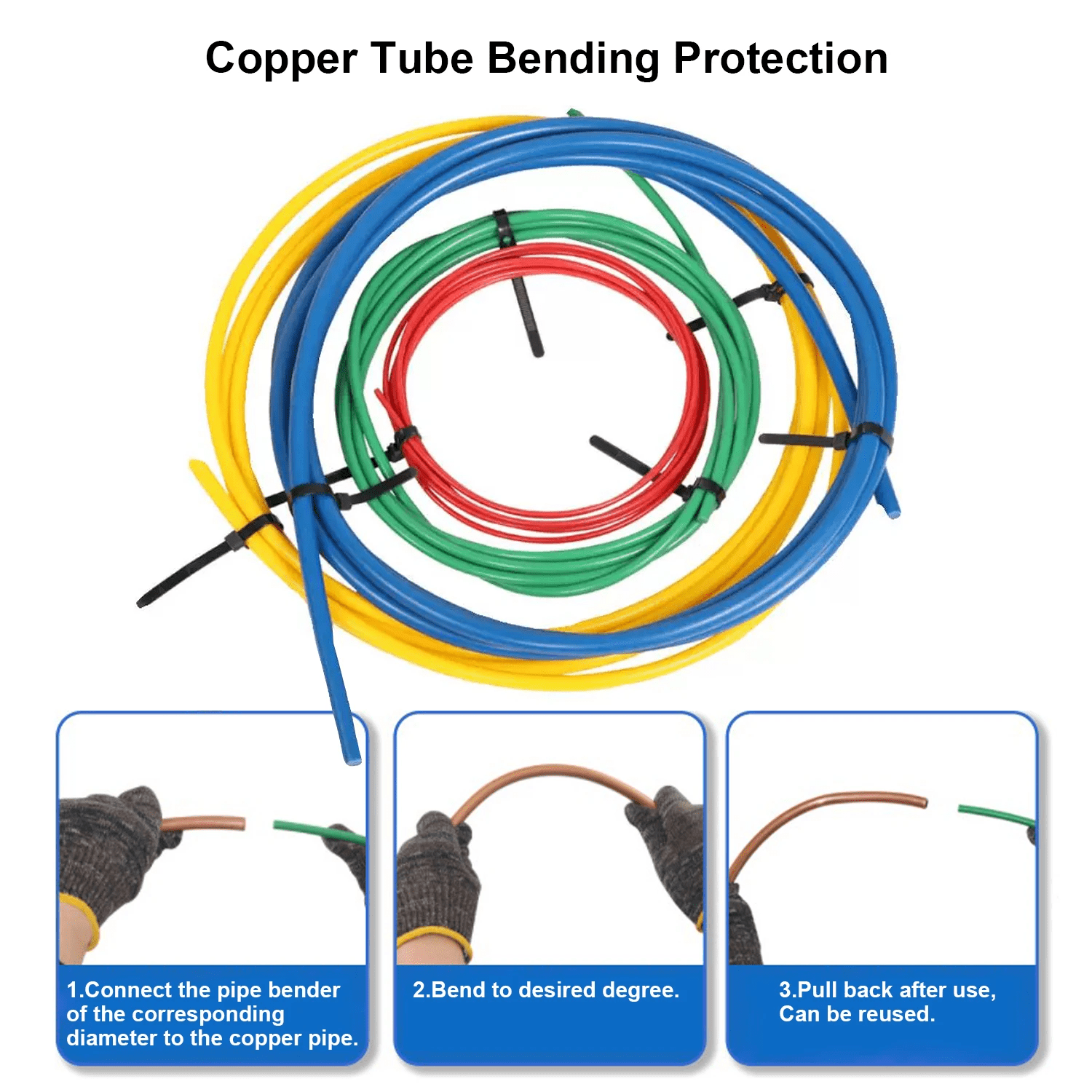 Copper Pipe Protector 4m Anti-Deformation Bending Tool for Plumbing