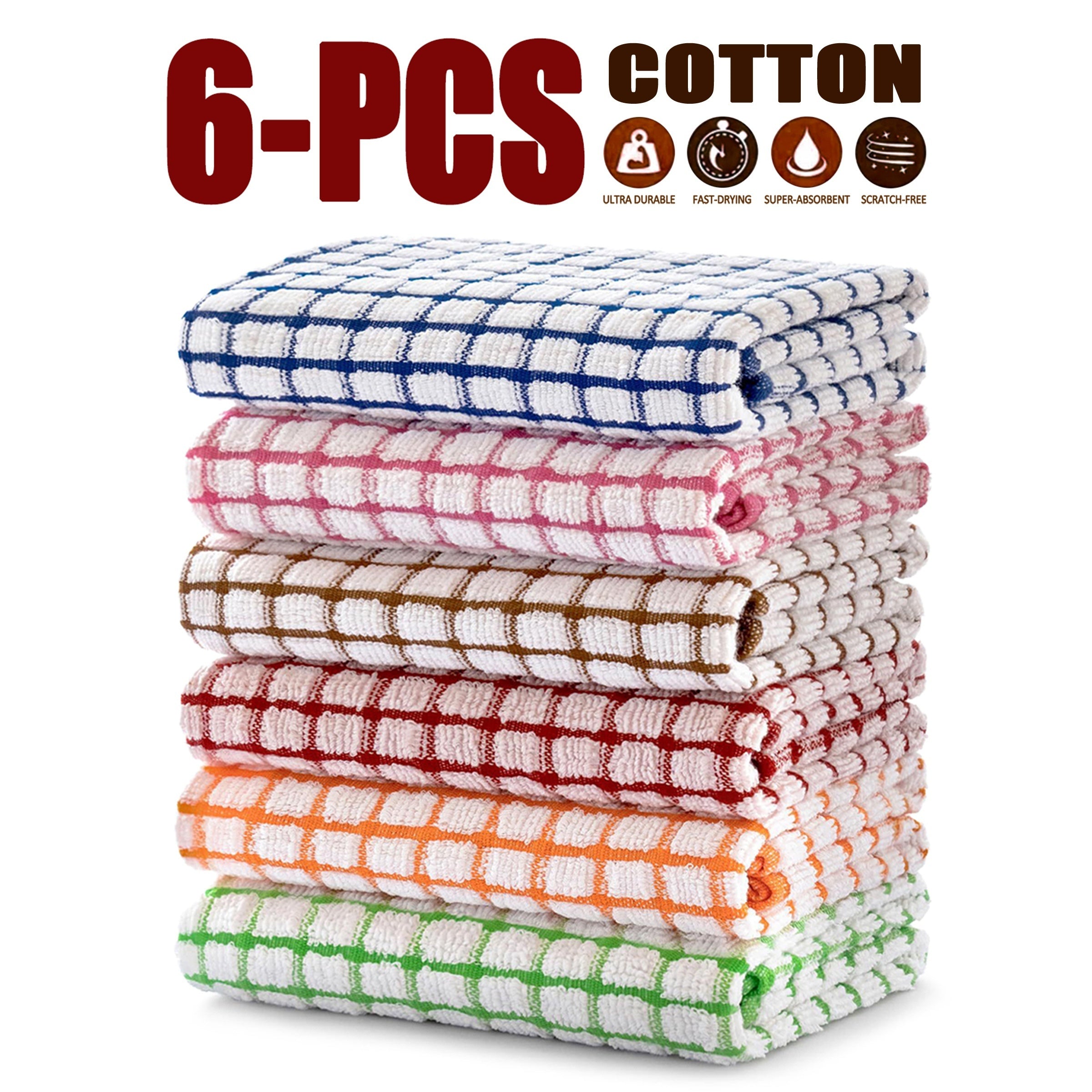 Reusable Microfiber Kitchen Towels Set, Space-Themed, Soft and Absorbent