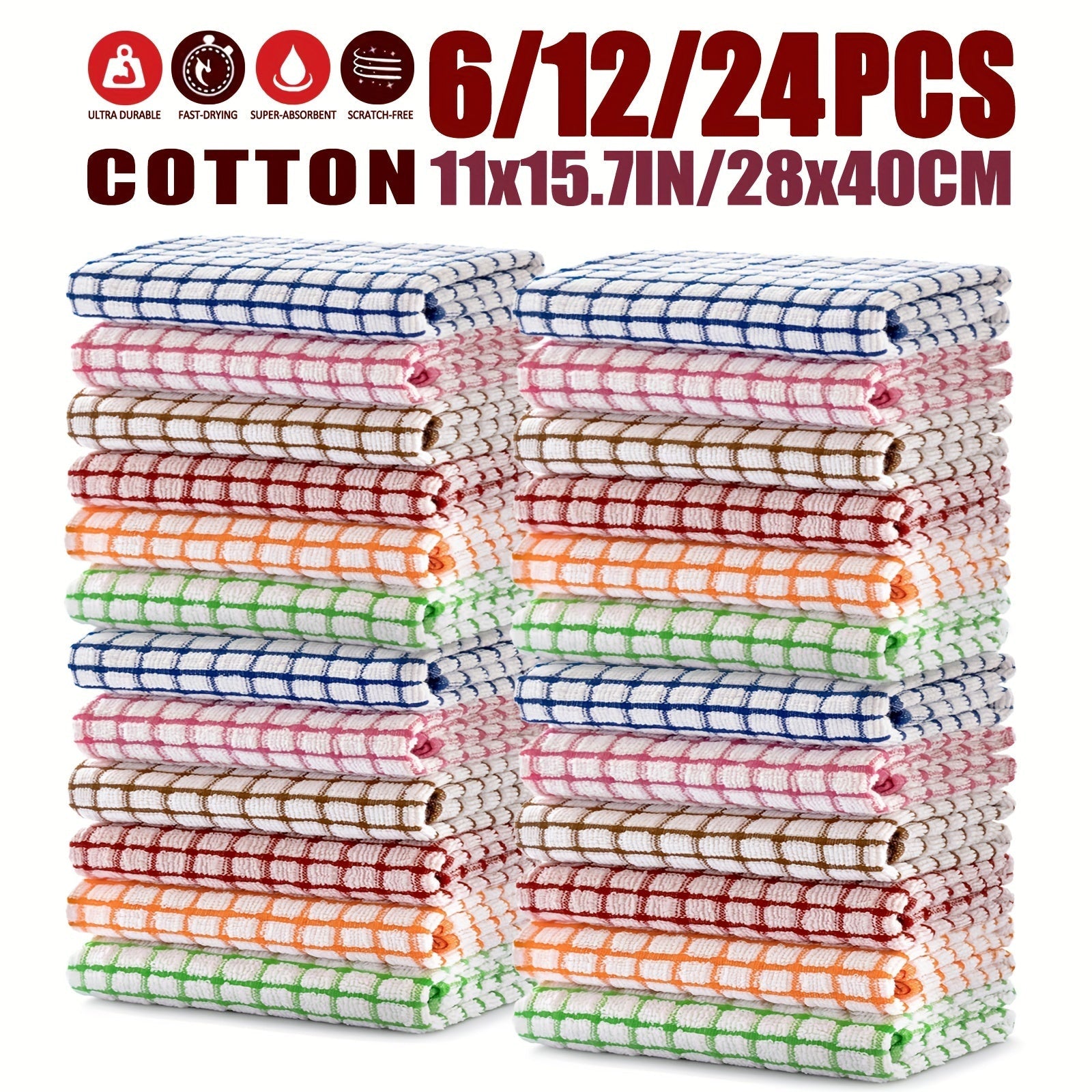 Reusable Microfiber Kitchen Towels Set, Space-Themed, Soft and Absorbent