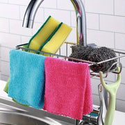 Kitchen Sink Storage Organizer for Sponges and Cloths, Durable Plastic