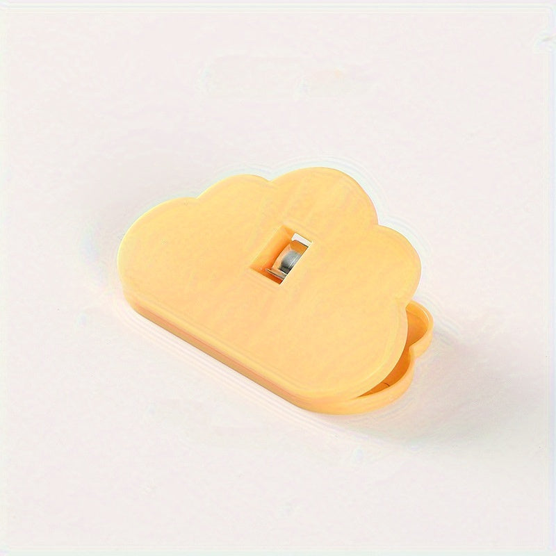 Bulut shaklidagi oziq-ovqat yopish kliplar, ko‘k va oq rangda, havo o'tkazmaydigan, namlikka chidamli, oshxona uchun, shirinliklar, choy, sut kukuni