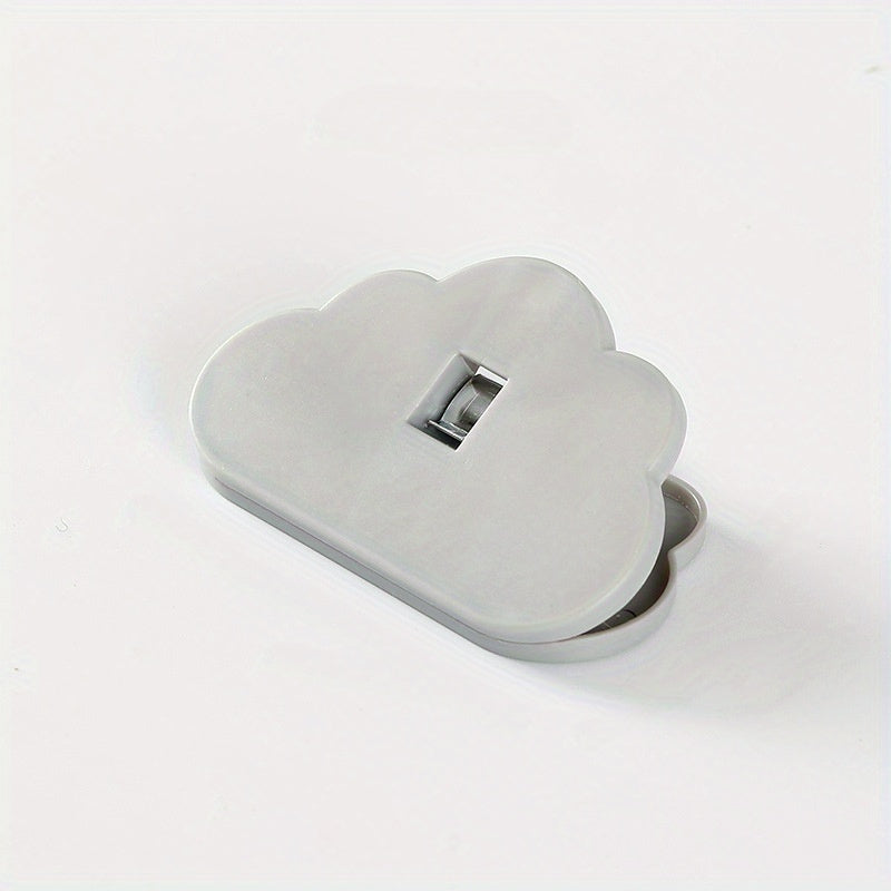 Bulut shaklidagi oziq-ovqat yopish kliplar, ko‘k va oq rangda, havo o'tkazmaydigan, namlikka chidamli, oshxona uchun, shirinliklar, choy, sut kukuni