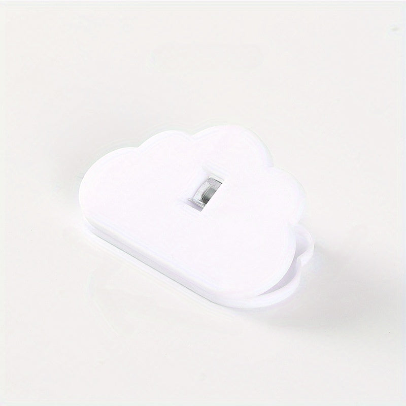 Bulut shaklidagi oziq-ovqat yopish kliplar, ko‘k va oq rangda, havo o'tkazmaydigan, namlikka chidamli, oshxona uchun, shirinliklar, choy, sut kukuni