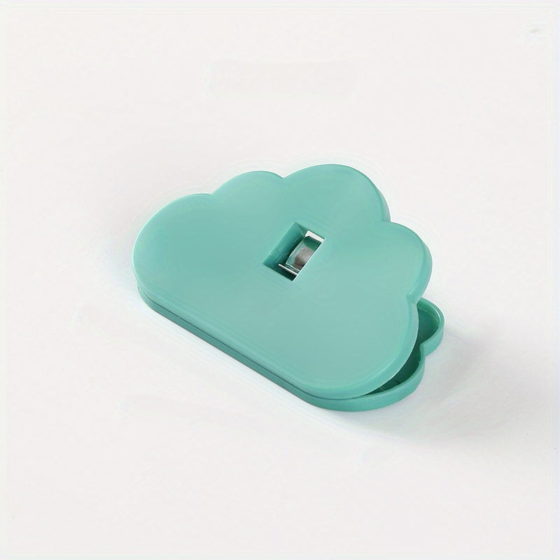 Bulut shaklidagi oziq-ovqat yopish kliplar, ko‘k va oq rangda, havo o'tkazmaydigan, namlikka chidamli, oshxona uchun, shirinliklar, choy, sut kukuni