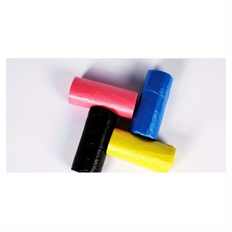 Uy xo‘jaligi chiqindilari sumkalari: 3 yoki 7 dona, bir martalik, o‘raladigan, rang-barang, tasodifiy ranglarda tekis paketlar