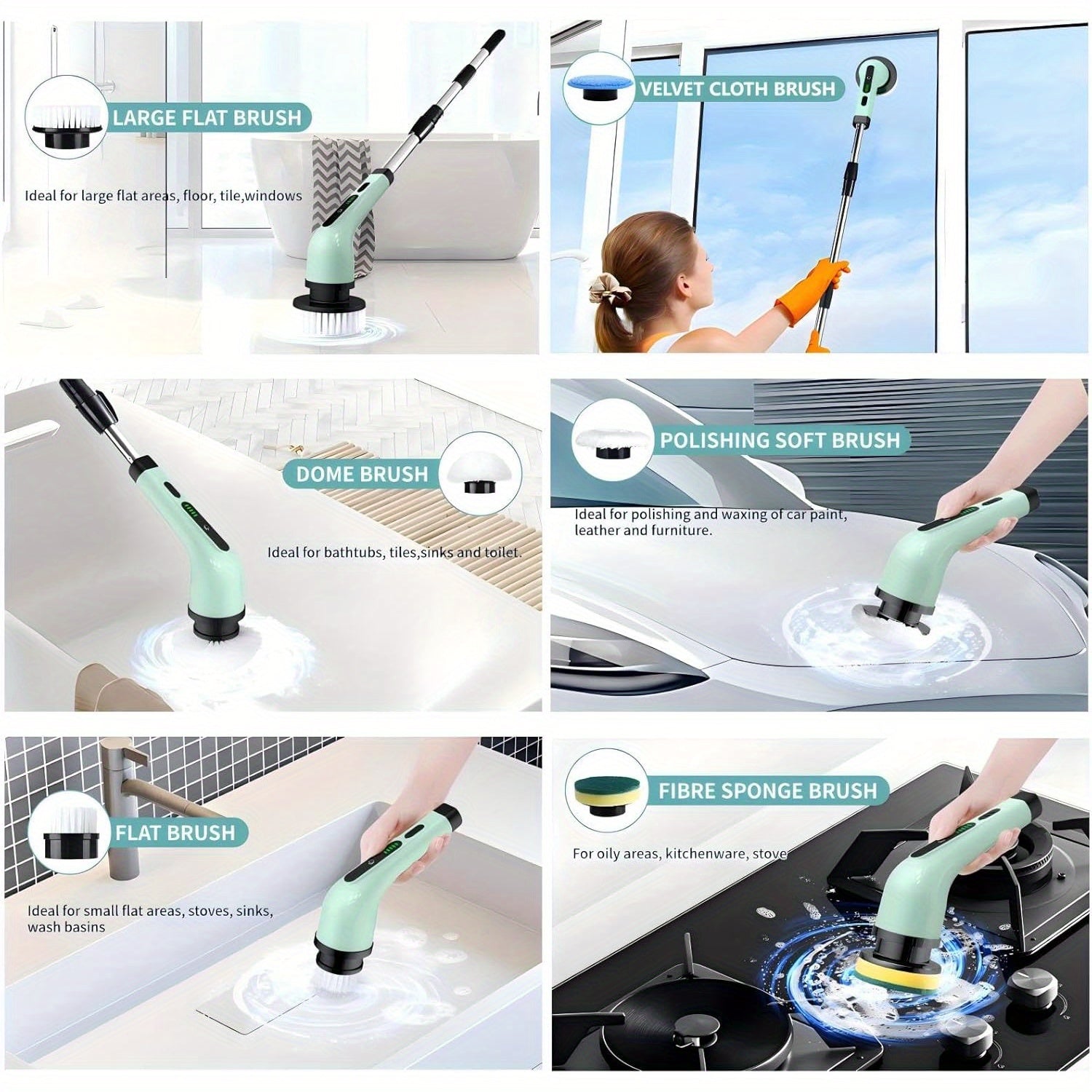 Elektron ko‘p funksiyali tozalash cho‘pqi, simsiz quvvat bilan ta'minlash uchun oshxona, hammom, avtomobil uchun