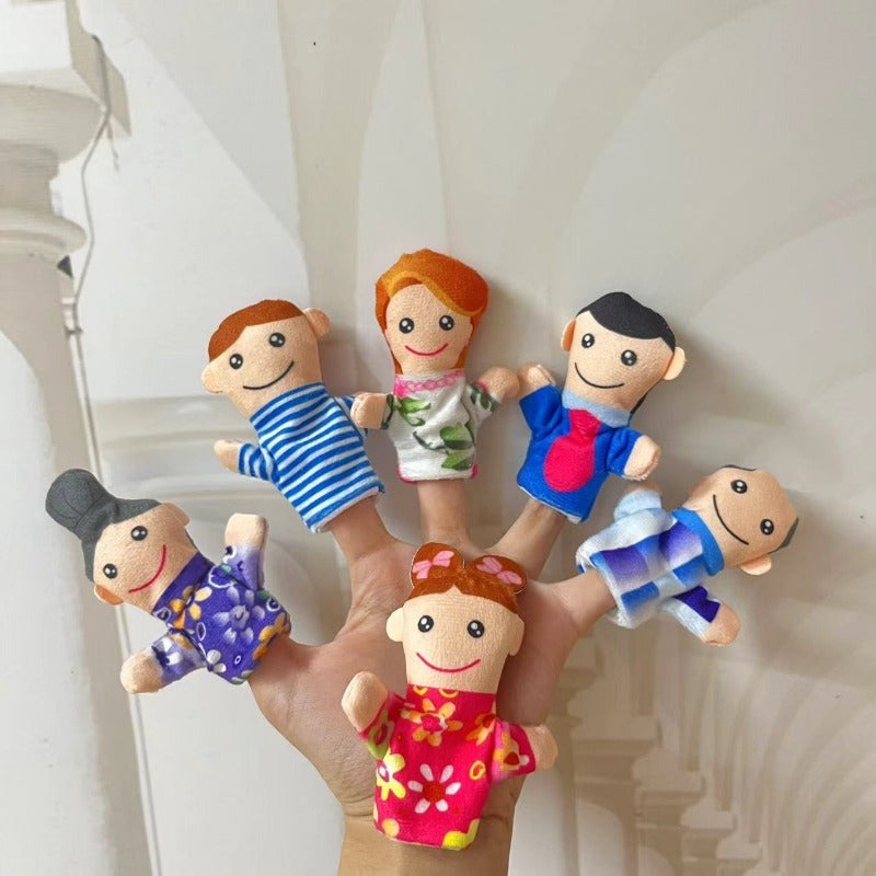 Plush Toy Set of Cartoon Animal Family for Kids Age 0+ Polyester Mixed Color