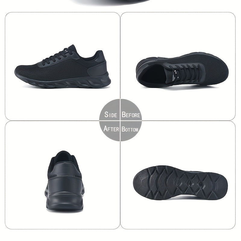 Navy Blue Mesh Running Sneakers for Men Women Spring Summer Breathable Lightweight