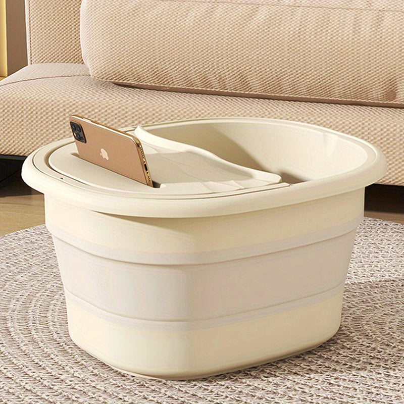 Портативная складная ванна для ног с массажем и изоляцией для домашнего спа