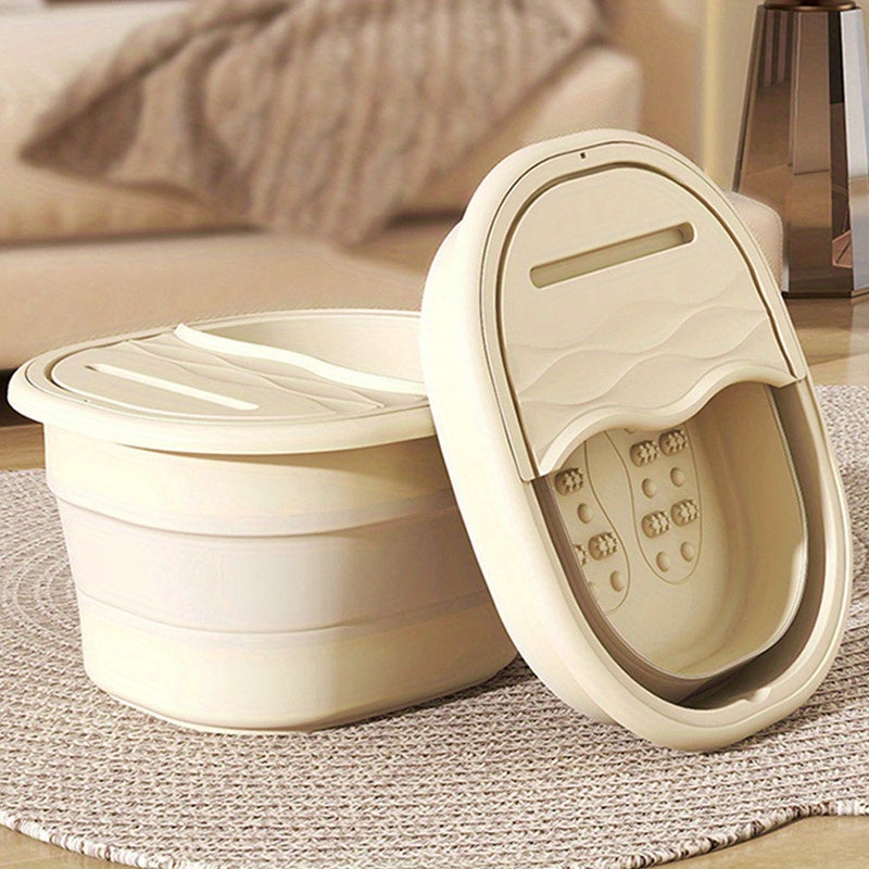 Portable Folding Foot Soak Tub with Massage and Insulation for Home Spa