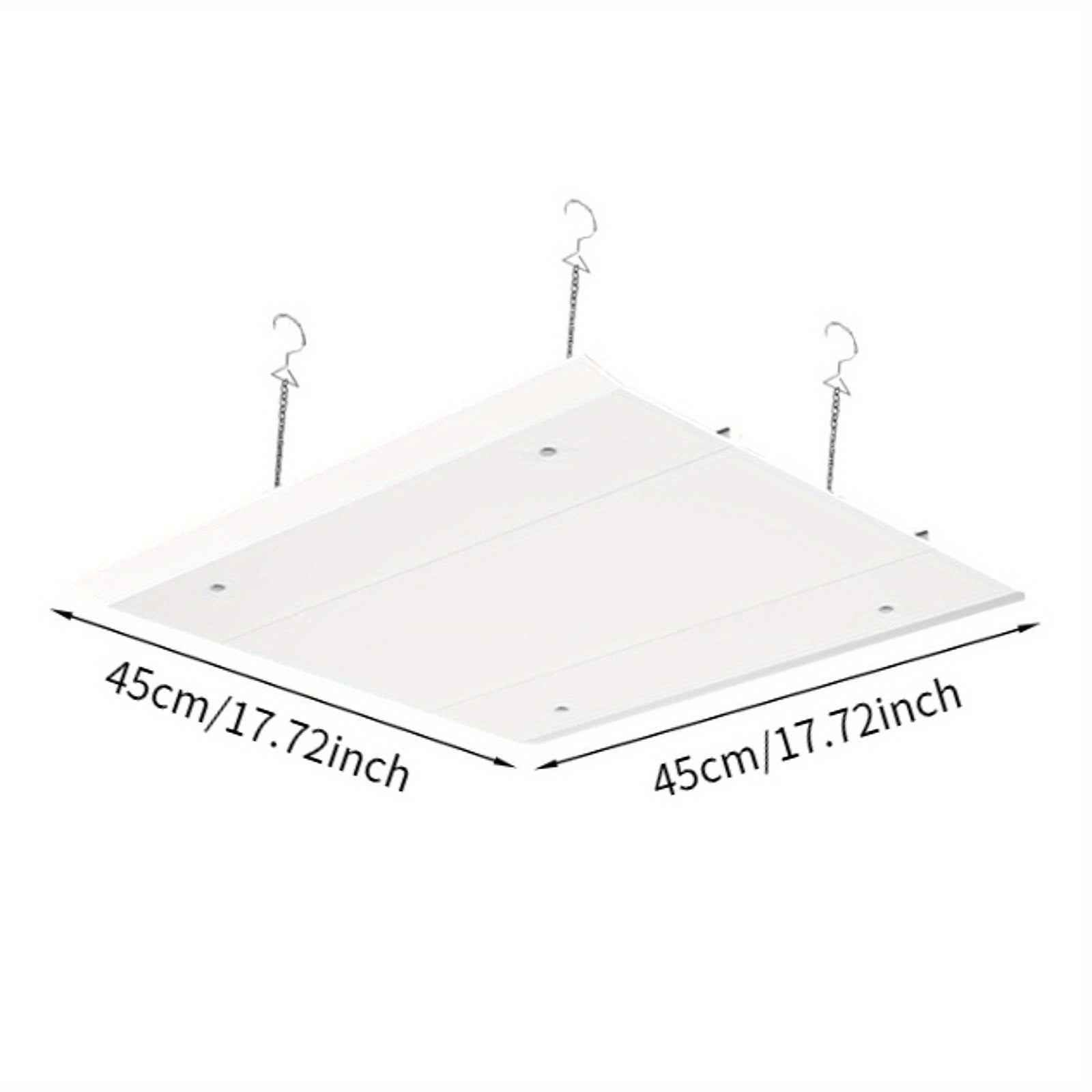Square Plastic Ceiling Diffuser for HVAC Systems 20.32cm Air Vent Cover