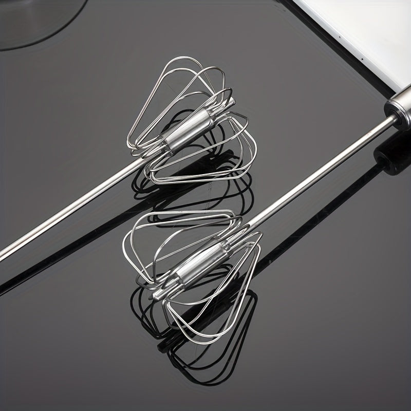 Stainless Steel Hand-Powered Whisk for Baking and Cooking Kitchen Utensil