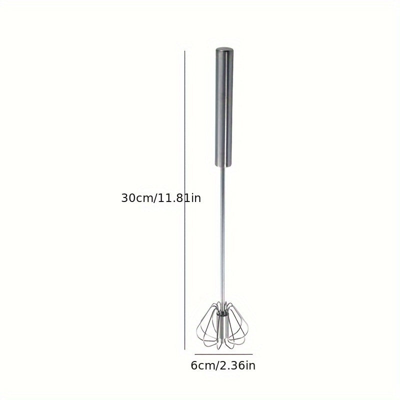 Stainless Steel Hand-Powered Whisk for Baking and Cooking Kitchen Utensil