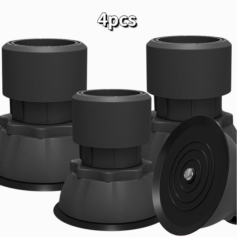 4-Pack Adjustable Appliance Feet Moisture-Proof Plastic Anti-Vibration Base
