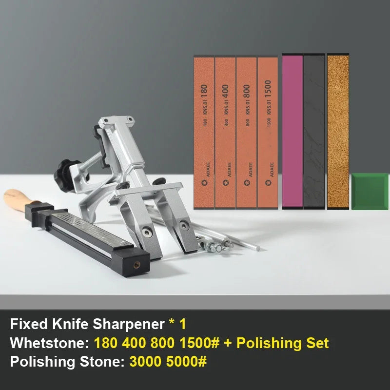 Kitchen Knife Sharpener 2024 Fixed Angle Grinder System Durable ABS Case