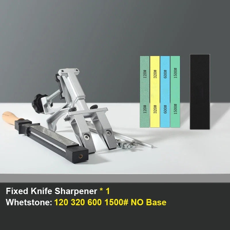 Kitchen Knife Sharpener System with ABS Case and Diamond Stone for Angle Grinder Use