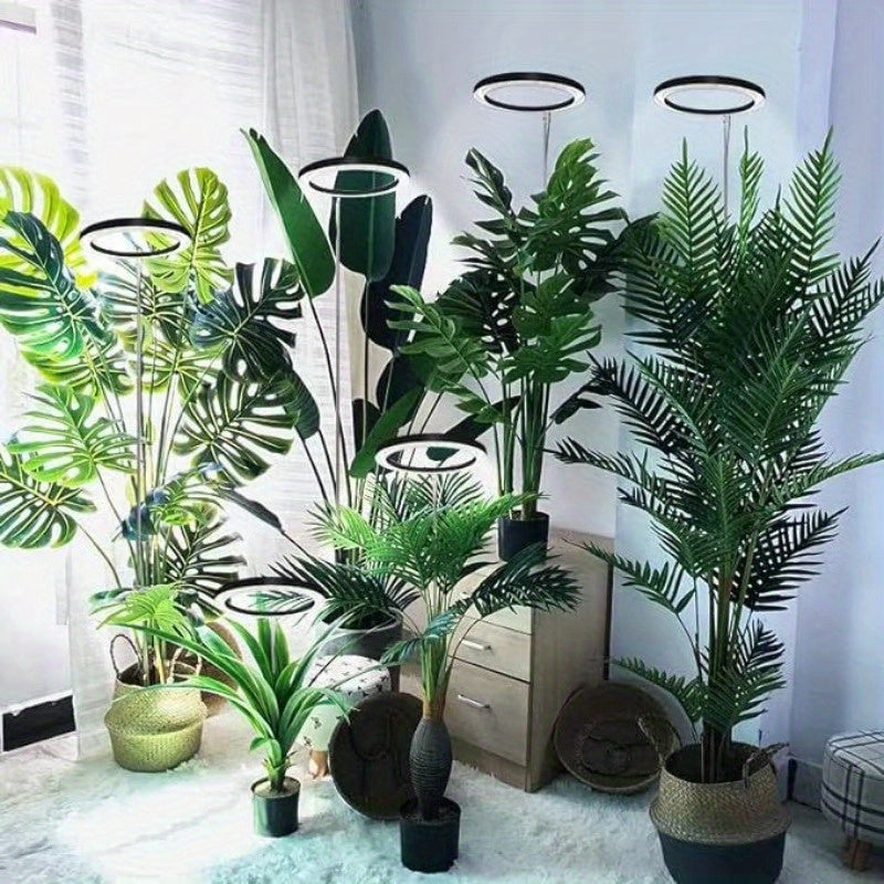 70 ta to'liq spektrli LED bilan sozlanadigan LED o'simliklar uchun yoritgich, USB bilan quvvatlanadi, avtomatik taymer, balandligi 45.72 sm gacha sozlanadi, ichki bog'dorchilik uchun