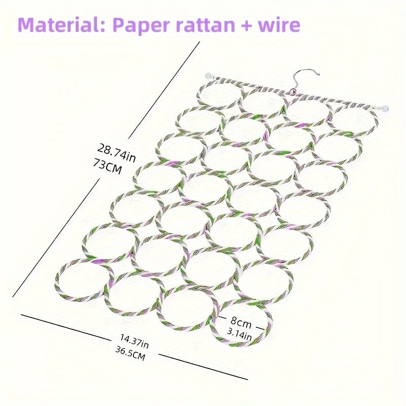Plastik sharf tashkilotchisi tutqichlari 12 ta halqali shkaf saqlash uchun