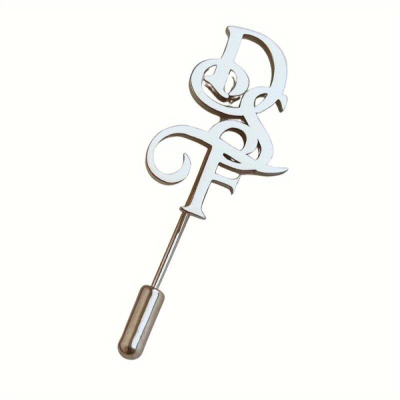 Personalized Custom Name Brooch Lapel Pin for Grooms Men Unisex Gift for Men Fathers Couples Halloween Weddings Christmas Thanksgiving