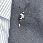 Personalized Custom Name Brooch Lapel Pin for Grooms Men Unisex Gift for Men Fathers Couples Halloween Weddings Christmas Thanksgiving