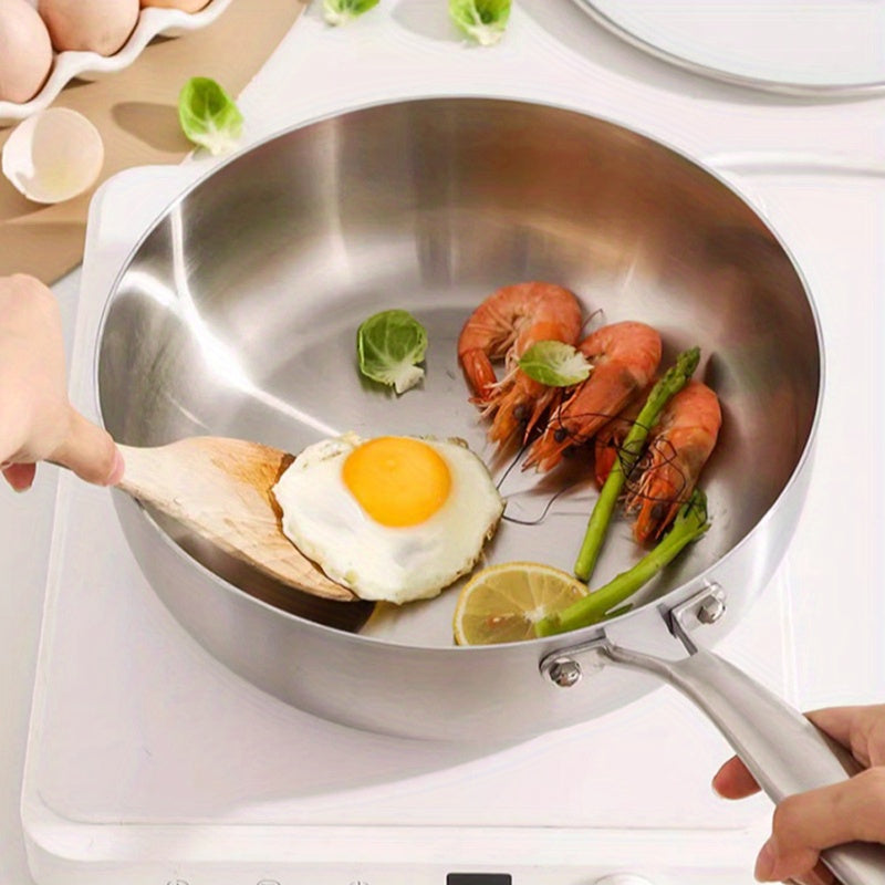 Stainless Steel Soup Pot with Handle for Induction Cooking Non-Stick Durable