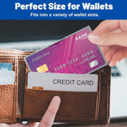 6 Durable PVC Card Sleeves Waterproof Flexible for SSN Medicare Cards