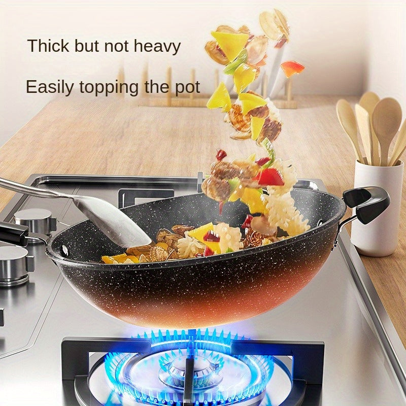 Ushbu ko'p maqsadli tosh qozon yopishqoq emas va qovurish va souslar tayyorlash uchun ideal. U barcha turdagi pechlar bilan mos keladi.