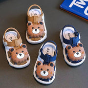 Infant Water Sandals Boys Girls PVC Cartoon Water Shoes Toddler Low Top Buckle Closure