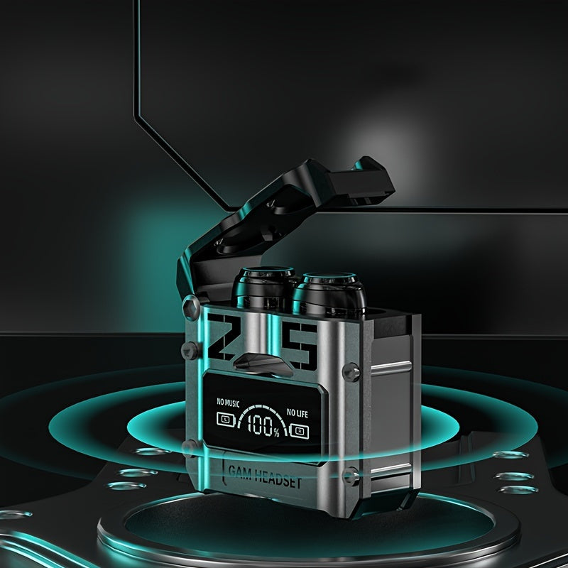 Wireless Open-Back Waterproof Earbuds with Touch Control and Condenser Microphone