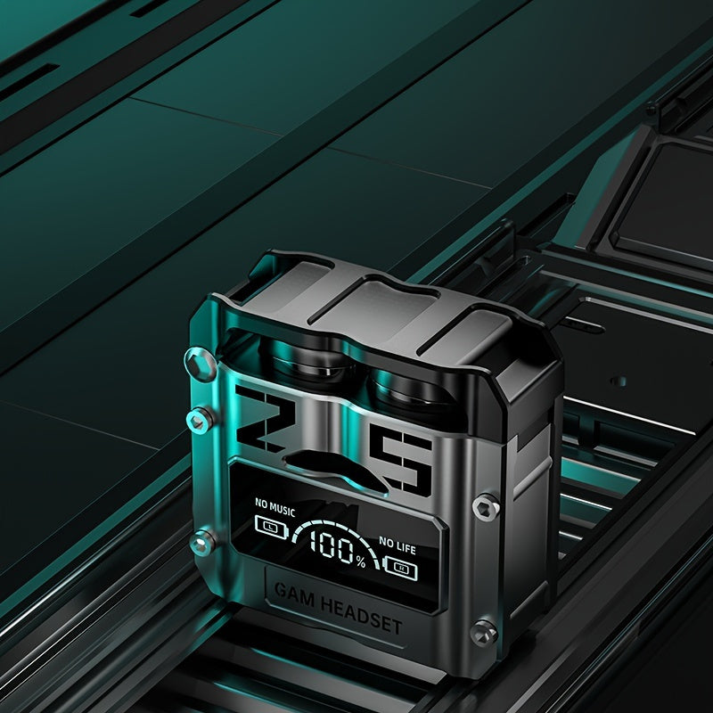 Wireless Open-Back Waterproof Earbuds with Touch Control and Condenser Microphone