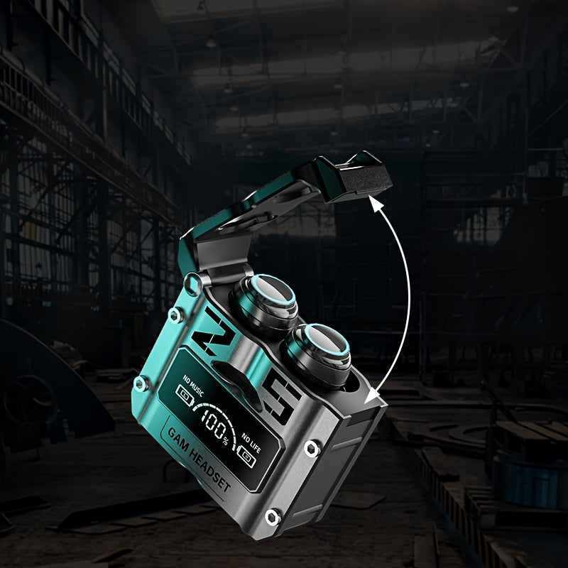 Wireless Open-Back Waterproof Earbuds with Touch Control and Condenser Microphone