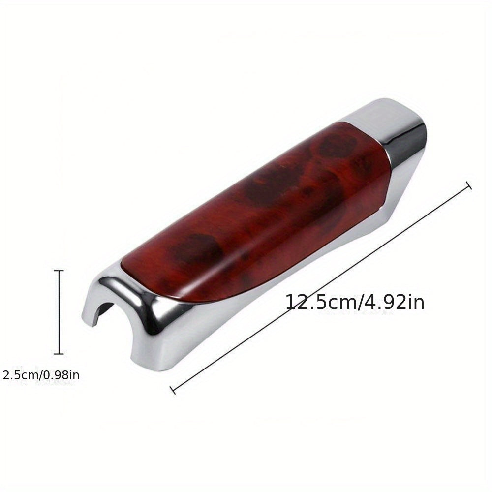Universal Car Handbrake Cover Grip ABS Plastic Wood Carbon Fiber Decorative Sleeve