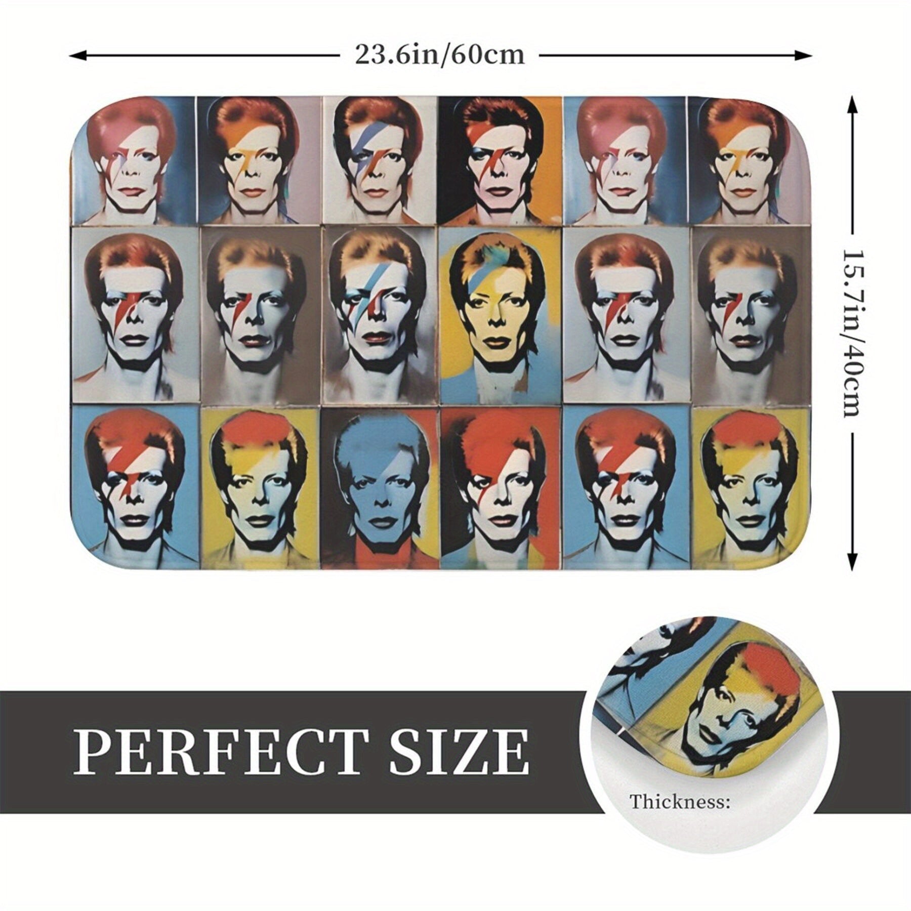 Christmas Polyester Rug Machine Washable Bathroom Kitchen Entrance Decor