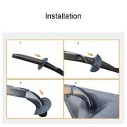 Universal Car Wiper Blade Hole Guard Cover Kit ABS Anti-Dust Rain Snow Protector