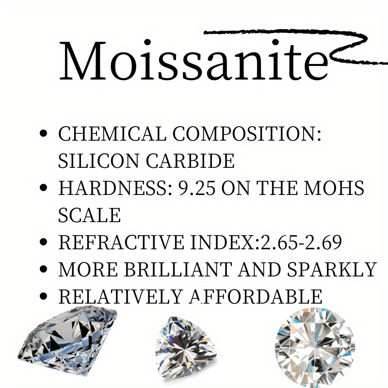 10 Carat Moissanite Engagement Ring Sterling Silver Wedding Jewelry for Women